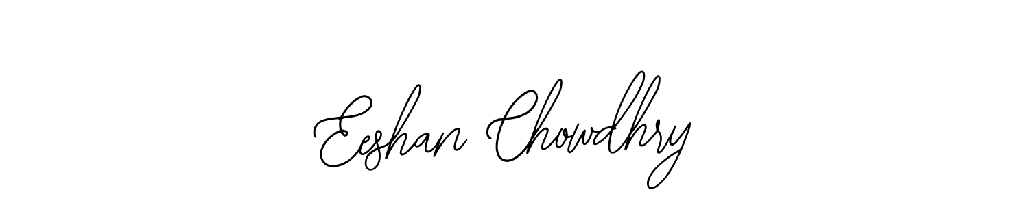 Use a signature maker to create a handwritten signature online. With this signature software, you can design (Bearetta-2O07w) your own signature for name Eeshan Chowdhry. Eeshan Chowdhry signature style 12 images and pictures png